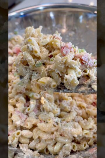 The Best Tuna Macaroni Salad Recipe! 🤤 #food #foodie #shorts
