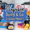 6 Cheap & EASY Dump and Go Crockpot Meals | TASTY 3-Ingredient Slow Cooker Recipes | Julia Pacheco