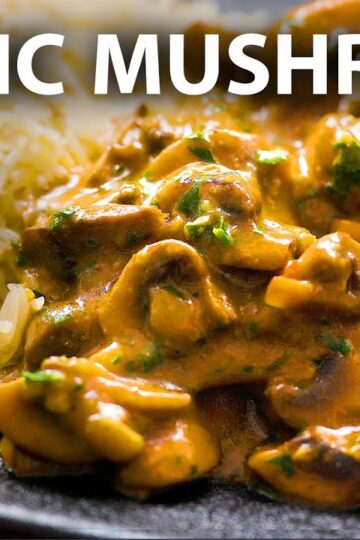 GARLIC MUSHROOM Recipe | Easy Vegetarian and Vegan Meals | Mushroom recipes