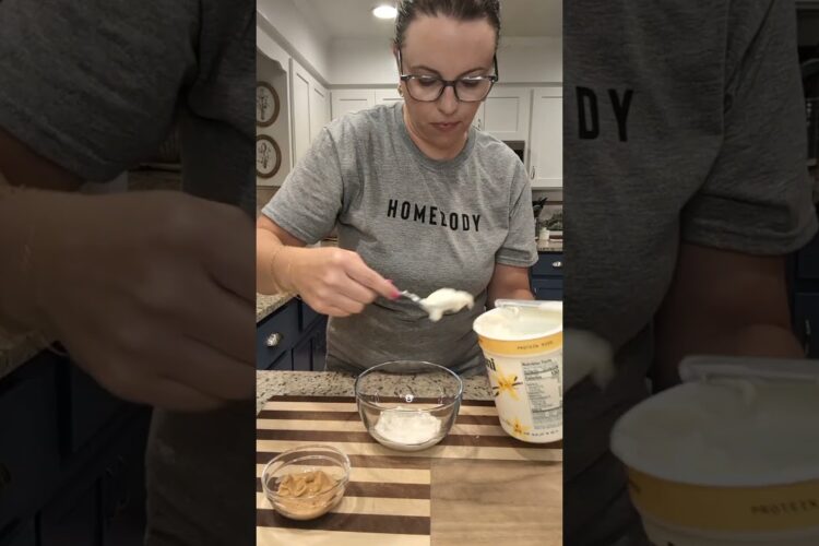 High protein sweet treat! #highprotein #snacks #easysnacks #recipe