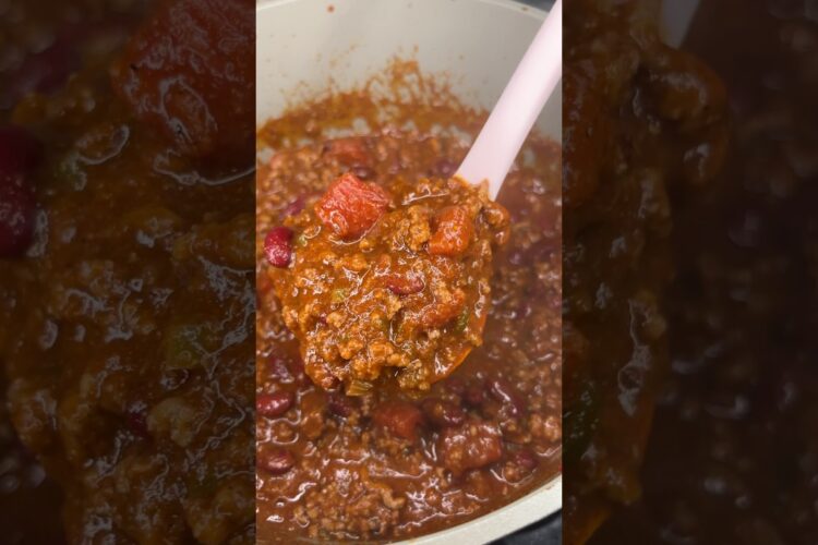 THE BEST CHILI RECIPE🩷 #chilirecipe #recipe #easyrecipe