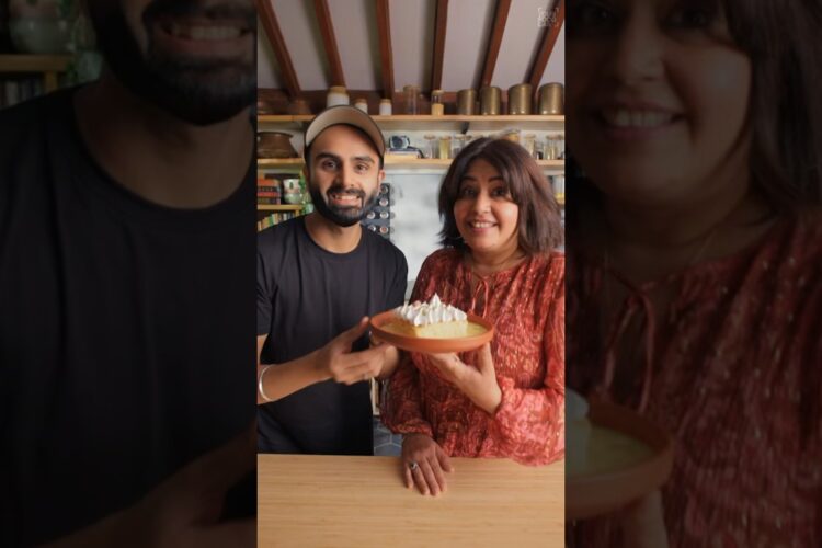 Eggless Rasmalai Tres Leches Cake! Sanjyot Keer x Romy Gill #shorts #ytshort