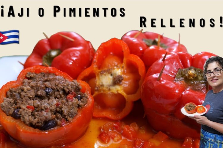 ¡Ají o Pimientos Rellenos! ¡Jugosos y Deliciosos!