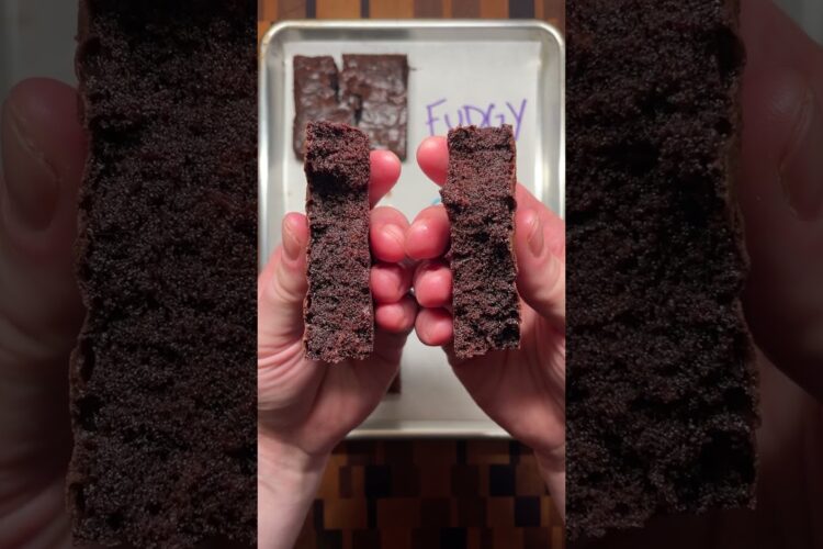 The Difference Between Fudgy vs Cakey vs Chewy Brownies #baking #brownie