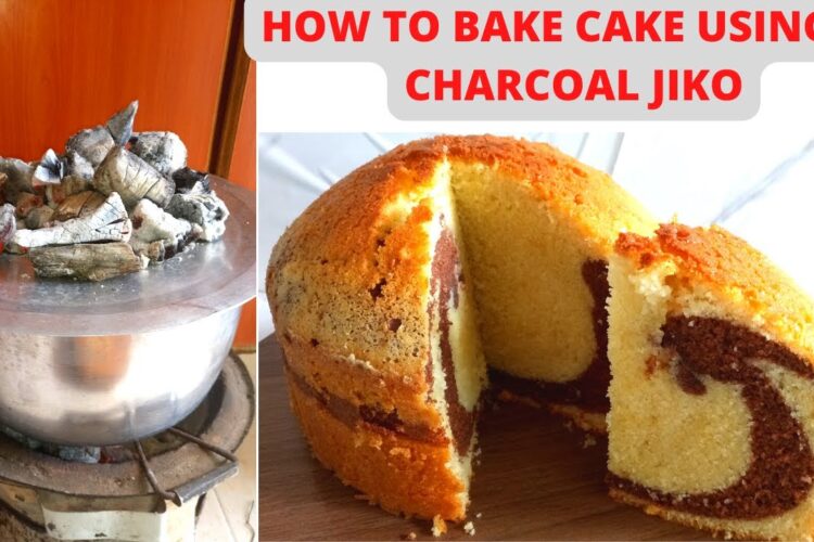 HOW TO BAKE A CAKE ON A CHARCOAL JIKO/HOW TO BAKE A CAKE AT HOME WITHOUT OVEN/