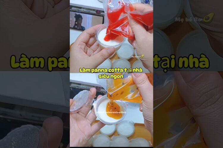 Panna cotta siêu đơn giản chỉ với 40k #trendingshorts #pannacotta #pudding #doanvat #doanngon #asmr