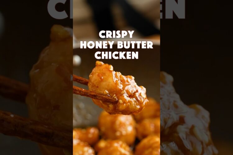 Crispy Honey Butter Chicken #shorts #butter #honey #friedchicken #crispy #easyrecipe