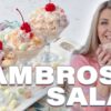 Easy, light and fluffy Ambrosia Salad!