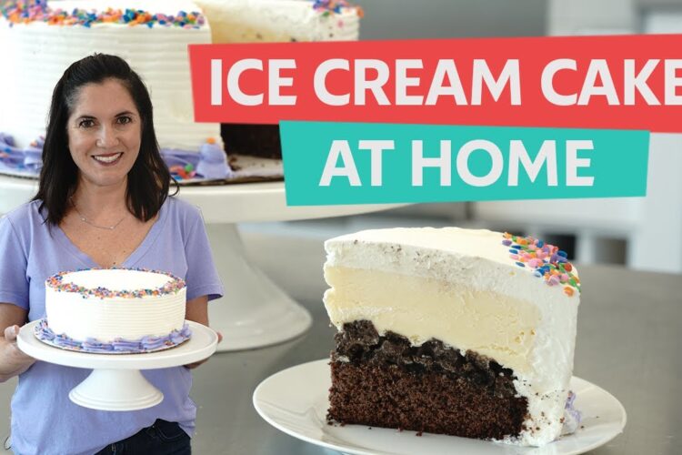 How to Make and Decorate an Ice Cream Cake at Home Oreo Cookie Flavor | Allrecipes