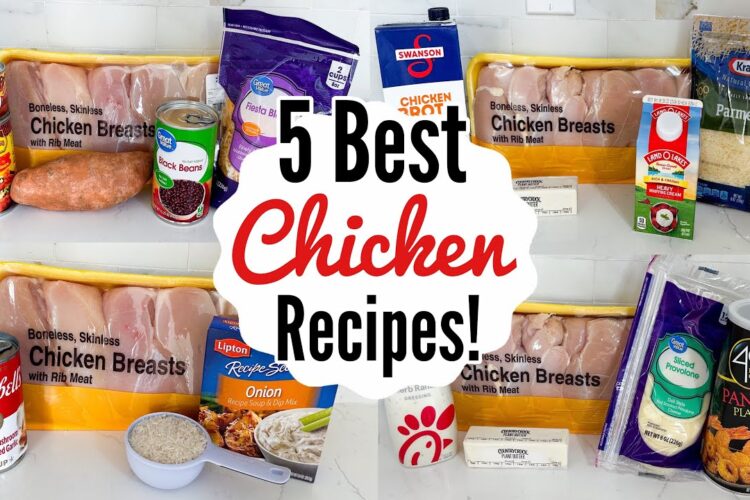5 BEST & EASIEST CHICKEN RECIPES | Fast Tasty Chicken Dinners You'll Make On Repeat! | Julia Pacheco
