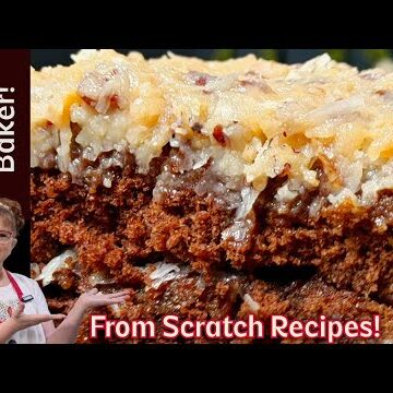 Homemade German Chocolate Sheet Cake - Mama's Old Fashioned Southern Recipes