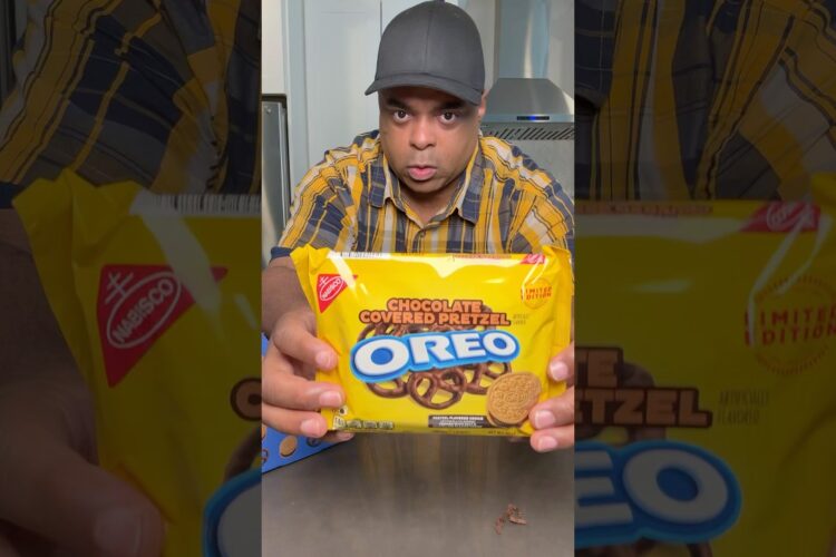 Chocolate Covered Pretzel Flavored Oreo cookies taste test! Out in stores on May 5th!