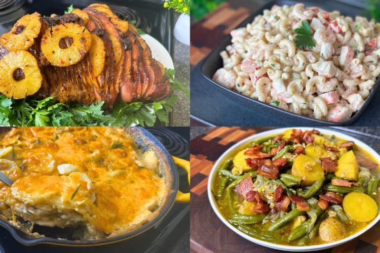 Full Easter Dinner 2024 ✝️ 2024 Easter Dinner Recipes | Jerk Pineapple Ham & More!!
