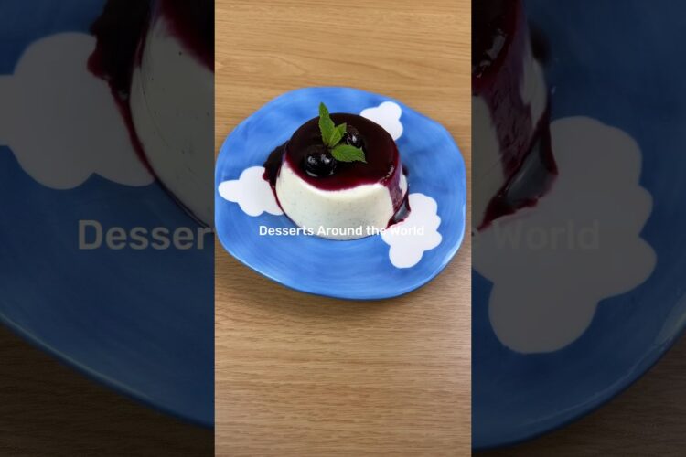 Panna Cotta Recipe| Desserts Around the World ep 12 #shorts #pannacotta #food