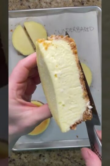 baking cheesecake