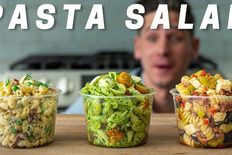 PASTA SALAD 3 WAYS (Literally The Best Pasta Salads I've Ever Had)