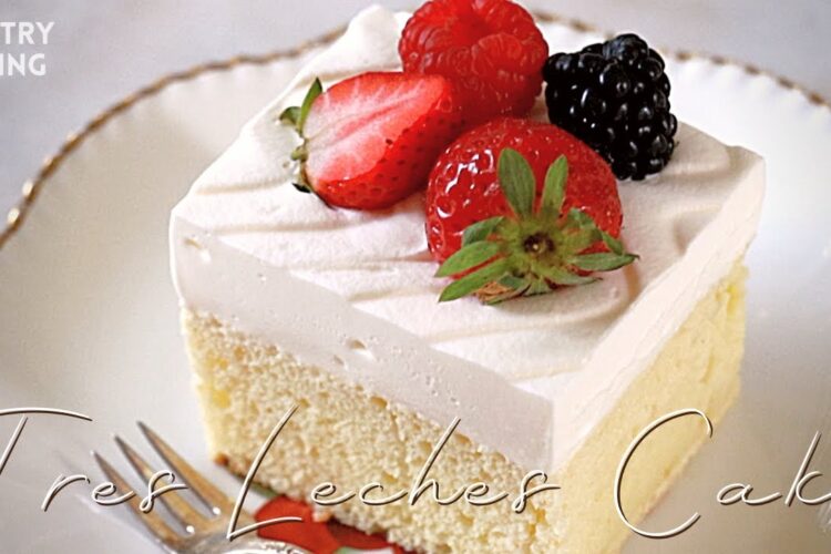 Amazing Tres Leches Cake From Scratch *with homemade milk syrup*