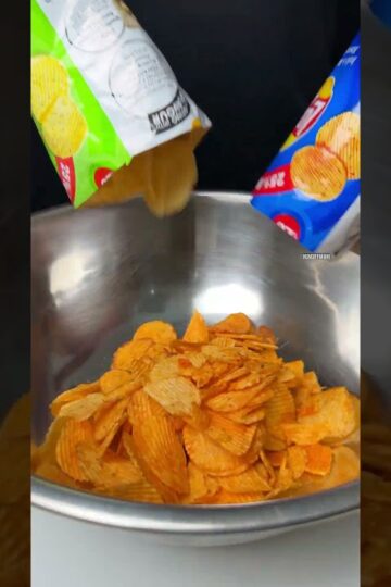 EASY SNACK ALL STAR LAYS CHAAT 🔥SUBSCRIBE  ❤️FOR DRINK TRY MANGO MASTANI  #shorts