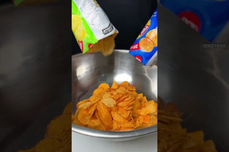 EASY SNACK ALL STAR LAYS CHAAT 🔥SUBSCRIBE  ❤️FOR DRINK TRY MANGO MASTANI  #shorts