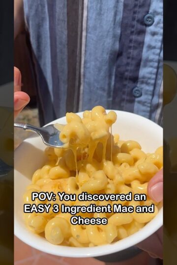 3 Ingredient Mac And Cheese!!