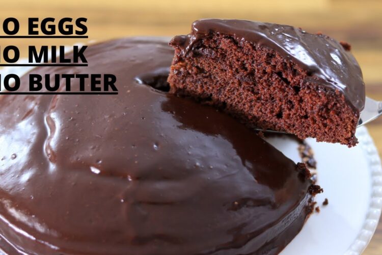 Chocolate Cake Recipe – No Eggs, No Milk, No Butter