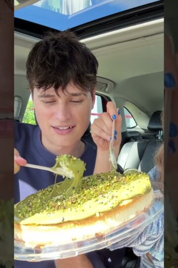 Trying The VIRAL $32 COSTCO Pistachio Cheesecake 💀