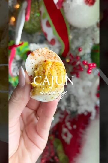 How to make deviled eggs! #deviledegg #easyrecipe #appetizer #cajun