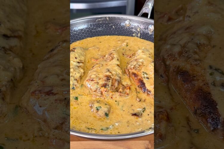 How to make Creamy Chicken Pollo en Crema Easy Recipe #shorts