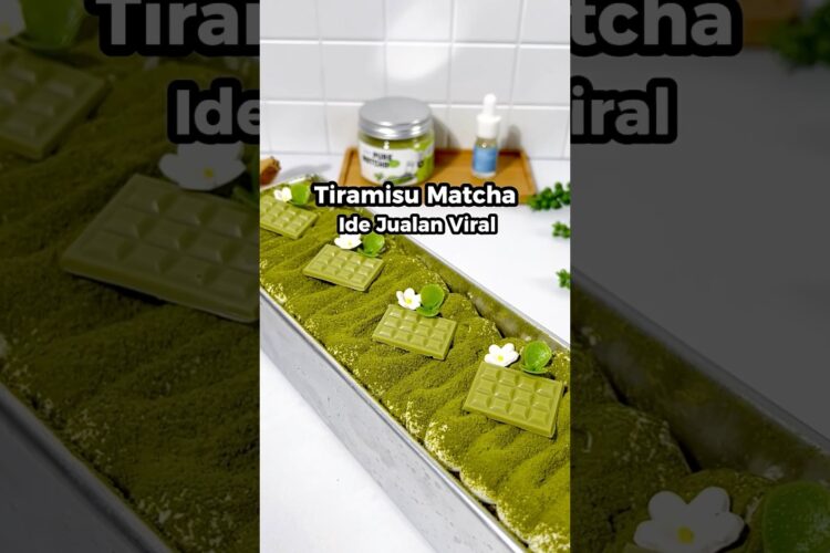 Tiramisu sodok matcha,, Yang lagi Viral banget #matcha #tiramisu #tiramisumatcha  #idejualanmakanan