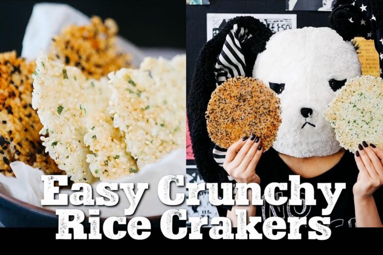 Yummy Japanese rice crackers within 10 minutes!【Gluten Free & Vegan】