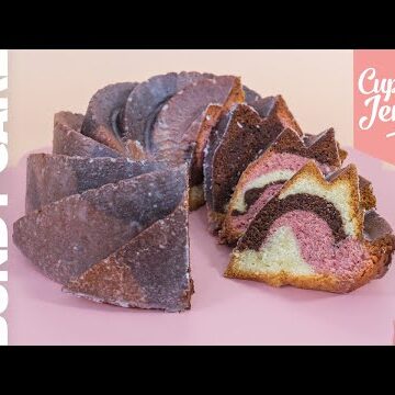 Neapolitan Bundt Cake Recipe | Strawberry, Vanilla and Chocolate sponge | Cupcake Jemma