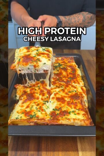 Healthy & Easy High Protein Lasagna Meal Prep! #mealprep #foodie #highprotein #healthyrecipes #food