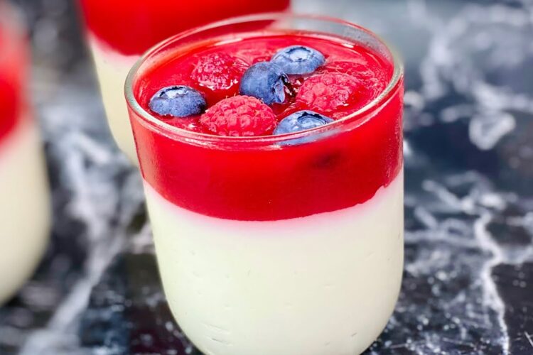 LA PANNA COTTA AUX FRUITS ROUGES SANS GÉLATINE 🍓 DESSERT D’ÉTÉ RAFRAÎCHISSANT☀️ Deli Cuisine