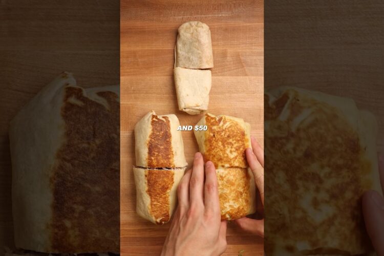 Cheap vs expensive burrito #cooking #food #foodasmr #recipe