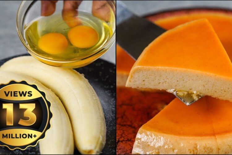 I COMBINE EGG WITH BANANA & MAKE THIS BANANA PUDDING RECIPE | EASY BANANA PUDDING RECIPE | NO OVEN