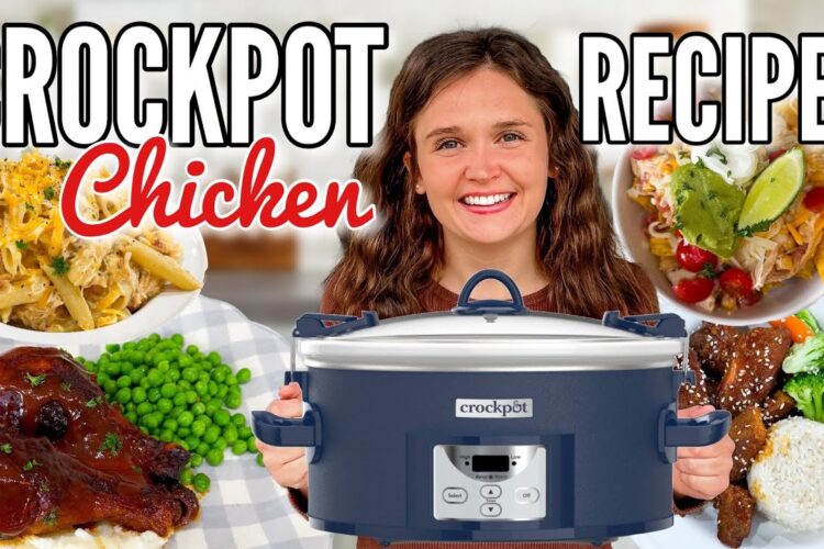6 Slow Cooker Chicken Recipes That Practically Cook Themselves! The Easiest Crockpot Dinners Ever!
