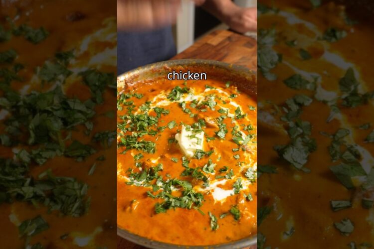 The BEST butter chicken in 20 MINUTES 😍 #Shorts
