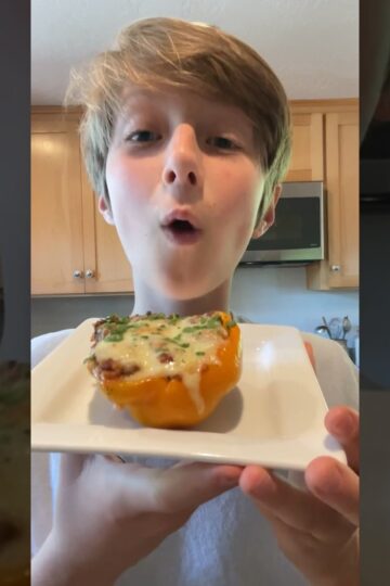 Stuffed Peppers! #shorts #fyp #viral #recipe #food #chef #cooking #trending #beef #cheese