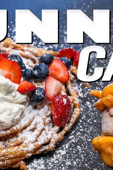 THE MOST EPIC FUNNEL CAKE...AT HOME! | SAM THE COOKING GUY