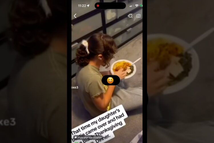 Little girl first time eating thanksgiving food at her black friends house 😂😂😂