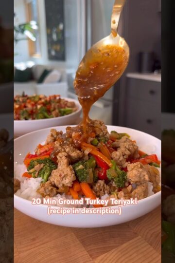 20 MINUTE GROUND TURKEY TERIYAKI STIR FRY