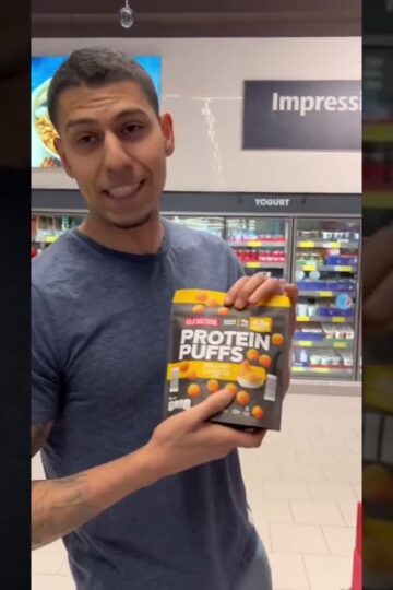 You wouldn’t believe this HIGH PROTEIN SNACK at Aldi #aldi #lowcalorie #highprotein #shorts #short