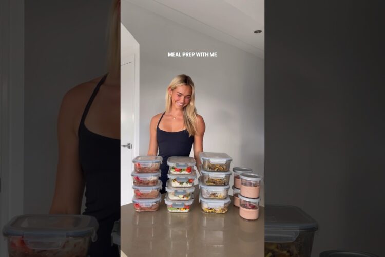 meals prepped ready for a big week of training