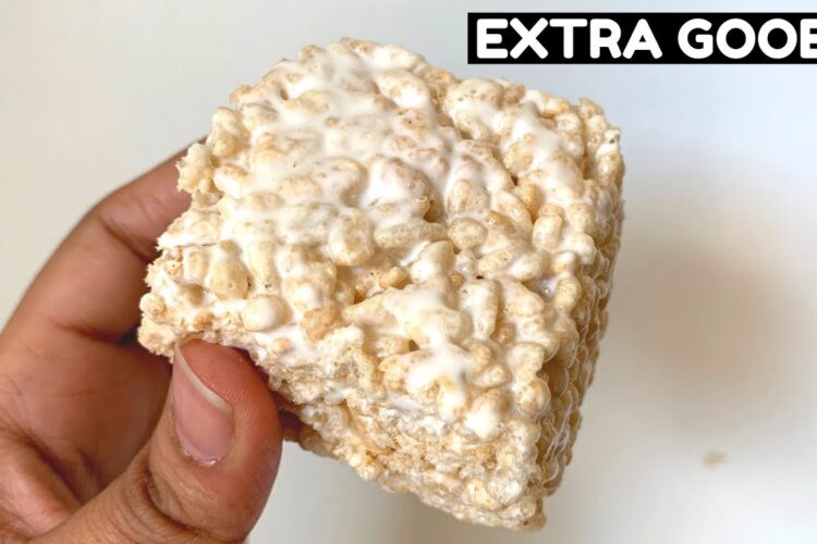 Extra Chewy Homemade Rice Crispy Treats | Marshmallows and Fluff | Bake with Bee