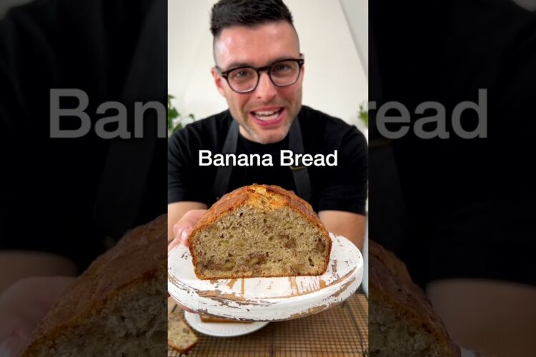 Easy Banana Bread (1 bowl, 1 fork)