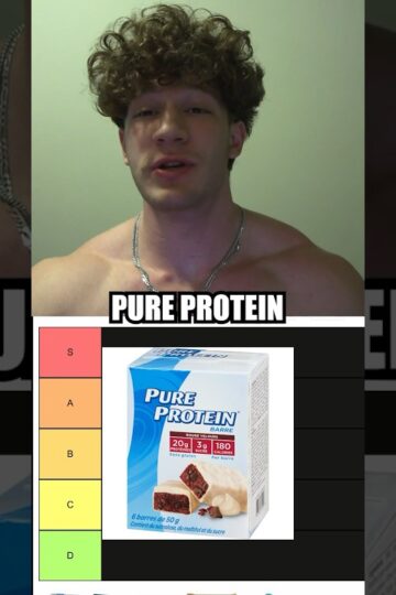 PROTEIN BAR TIER LIST! #fitness #gymlife #bodybuilders #fitgym #protein #diethacks #fit #gym #shorts