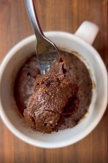 Nutella Brownie Mug Cake