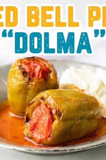 AUTHENTIC TURKISH COOKING TECHNIQUE: “DOLMA” 🤩 | Stuffed Bell Peppers Recipe 🫑🍽