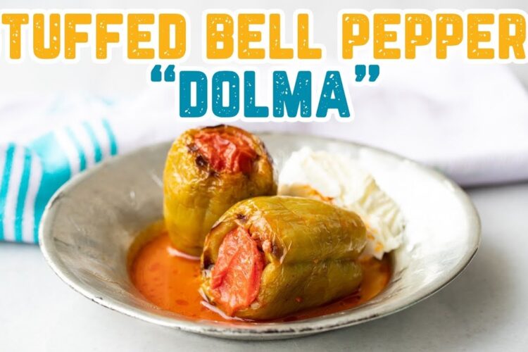 AUTHENTIC TURKISH COOKING TECHNIQUE: “DOLMA” 🤩 | Stuffed Bell Peppers Recipe 🫑🍽