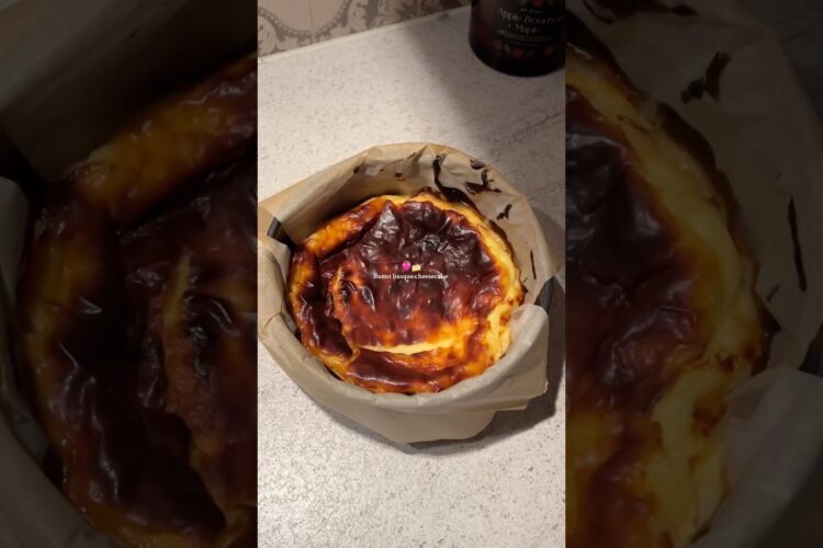 Burnt basque cheesecake #cheesecake